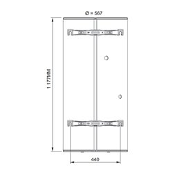 Chauffe eau thermodynamique Calypso Split Trinéo Vertical mural 150 litres