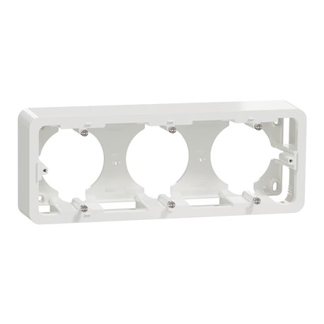 Boîte en saillie Unica NU840618 Blanc 3 postes Boîte en saillie Unica NU840618 Blanc 3 postes