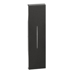 Enjoliveur Living Now pour commande d'éclairage 1 module noir BTKG01