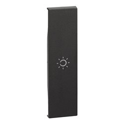 Lot de 10 enjoliveurs Living Now avec symbole lumière MyHOME_Up 1 module noir BTKG01A