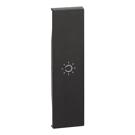 Lot de 10 enjoliveurs Living Now avec symbole lumière MyHOME_Up 1 module noir BTKG01A