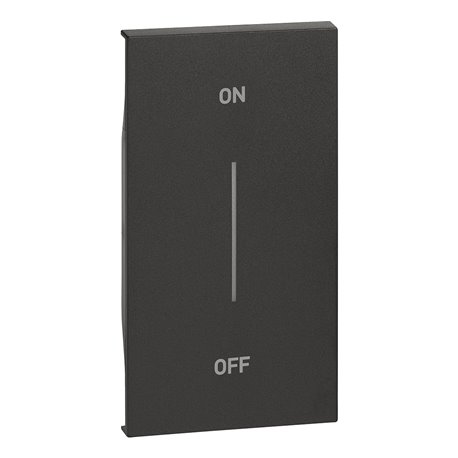 Lot de 10 enjoliveurs Living Now avec marquage ON/OFF MyHOME_Up 2 modules noir BTKG01MH2AG