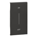 Lot de 10 enjoliveurs Living Now avec marquage ON/OFF MyHOME_Up 2 modules noir BTKG01MH2AG