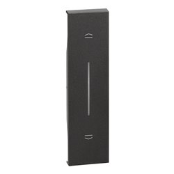 Lot de 10 enjoliveurs Living Now pour poussoir de volets roulants 1 module noir BTKG05