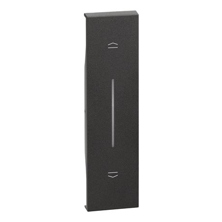 Lot de 10 enjoliveurs Living Now pour poussoir de volets roulants 1 module noir BTKG05