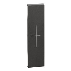 Lot de 10 enjoliveurs Living Now avec marquage STOP pour volets MyHOME_Up noir BTKG06MH