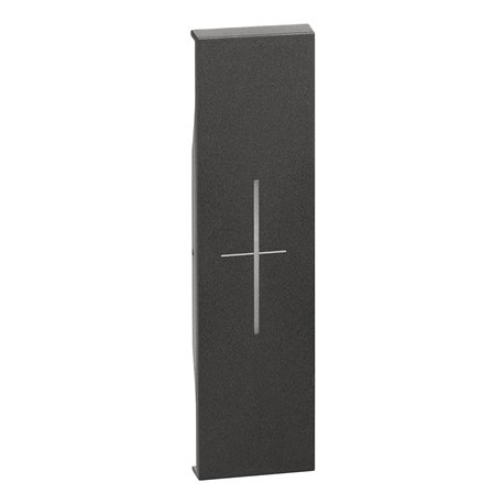 Lot de 10 enjoliveurs Living Now avec marquage STOP pour volets MyHOME_Up noir BTKG06MH