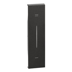 Lot de 10 enjoliveurs Living Now avec marquage +/- MyHOME_Up 1 module noir BTKG19MH