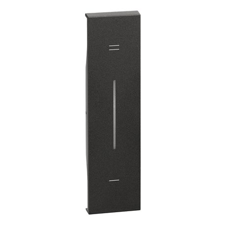 Lot de 10 enjoliveurs Living Now avec marquage +/- MyHOME_Up 1 module noir BTKG19MH