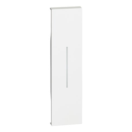 Enjoliveur Living Now pour commande d'éclairage 1 module blanc BTKW01