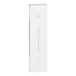 Lot de 10 enjoliveurs Living Now avec marquage +/- MyHOME_Up 1 module blanc BTKW19MH
