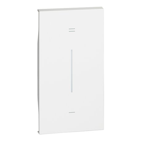 Lot de 10 enjoliveurs Living Now avec marquage +/- MyHOME_Up 2 modules blanc BTKW19MH2