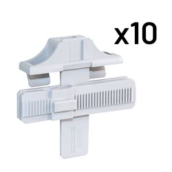 Lot de 10 Accessoires pour chemin de câbles Fil ou tôle 