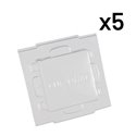 Lot de 5 Protège-boitiers Pour boîtes d'appareillage 1 poste