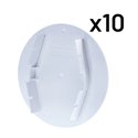 Lot de 10 Couvercles Fixation par clips Ø100 mm pour 521 53/521 54/521 57