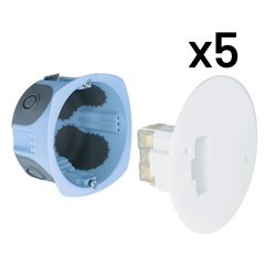 Lot de 5 Boîtes d'applique DCL Ø67/68 mm