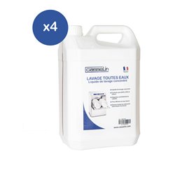 Lot de 4 bidons de liquide de lavage CL4LLLVA5L pour lave-vaisselle 5 L