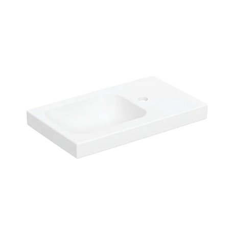 Lave-mains iCon Light 53 cm Blanc mat trou à droite