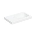 Lave-mains iCon Light 53 cm Blanc mat trou à gauche