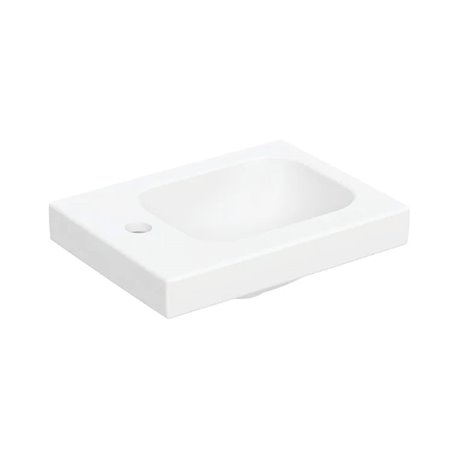 Lave-mains iCon Light 38 cm Blanc mat trou à gauche
