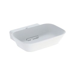 Vasque à poser ONE 50 cm Blanc mat avec trou de robinetterie
