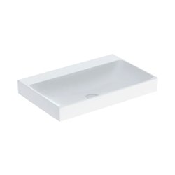 Lavabo ONE 75 cm sans trou de robinetterie sortie verticale