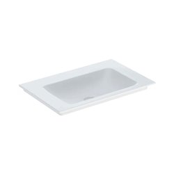 Lavabo ONE 75 cm sans trou de robinetterie sortie verticale