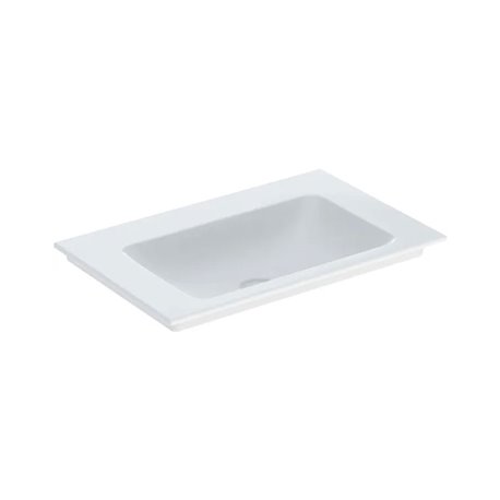 Lavabo ONE 75 cm sans trou de robinetterie sortie verticale