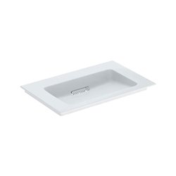 Lavabo ONE 75 cm sans trou de robinetterie horizontale