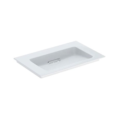 Lavabo ONE 75 cm sans trou de robinetterie horizontale