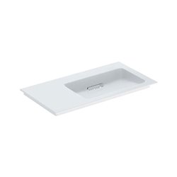 Lavabo ONE 90 cm sans trou de robinetterie horizontale