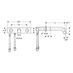 Robinetterie de lavabo One Noir mat 16,5 cm
