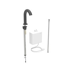 Robinetterie de lavabo Piave Noir mat sur secteur pour module apparent sans mitigeur