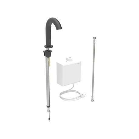 Robinetterie de lavabo Piave Noir mat sur secteur pour module apparent sans mitigeur