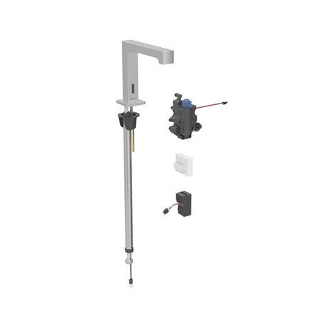 Robinetterie de lavabo Brenta Acier inoxydable sur secteur pour module encastrable sur gorge avec mitigeur thermostatique