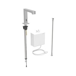 Robinetterie de lavabo Brenta Acier inoxydable sur secteur pour module apparent sur gorge sans mitigeur