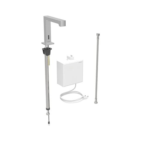 Robinetterie de lavabo Brenta Acier inoxydable sur secteur pour module apparent sur gorge sans mitigeur