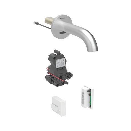 Robinetterie de lavabo Piave Acier inoxydable 22 cm sans mitigeur