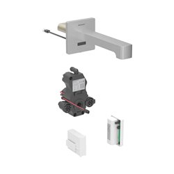 Robinetterie de lavabo Brenta Acier inoxydable 17 cm sans mitigeur