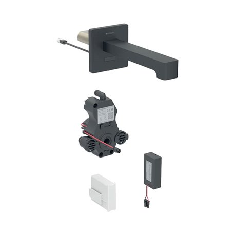 Robinetterie de lavabo Brenta Noir 17 cm avec mitigeur