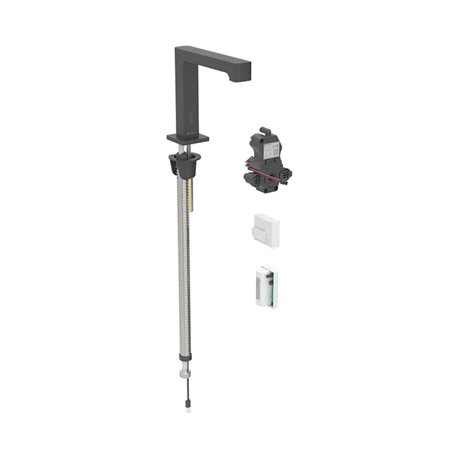 Robinetterie de lavabo Brenta Noir mat avec mitigeur