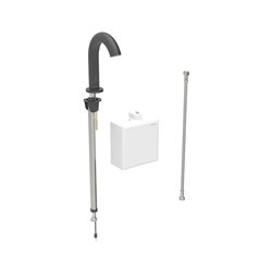 Robinetterie de lavabo Brenta Noir mat sans mitigeur
