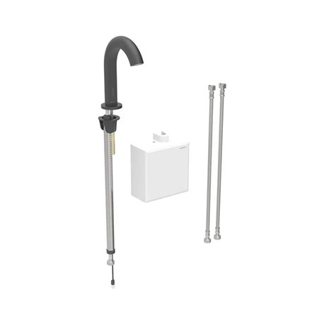 Robinetterie de lavabo Brenta Noir mat avec mitigeur