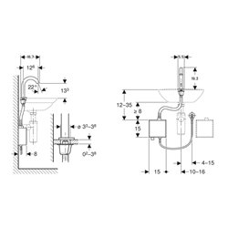 Robinetterie de lavabo Piave Noir mat sans mitigeur
