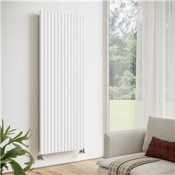 Radiateur eau chaude Piano Vertical Double 792 Watts, Hauteur 1520 mm Double Blanc standard 01 PI215200601A482A-01-DESTOCK