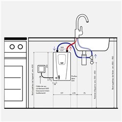 Chauffe eau électrique sous évier CEX-U / EAK 11-13,5 kWatts