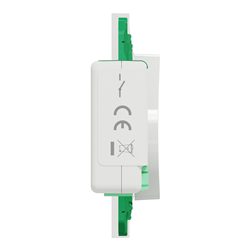 Kit actionneur micro-module avec interrupteur et plaque Odace S520192K Blanc