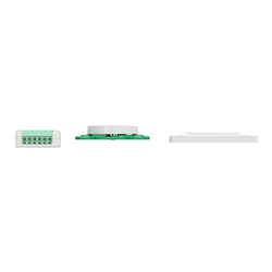 Kit actionneur micro-module avec interrupteur et plaque Odace S520192K Blanc