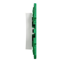 Interrupteur sans fil sans pile simple allumage Odace S520104 Blanc