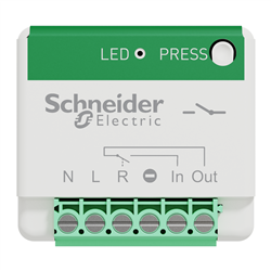 Micro-module actionneur générique Odace sans fil sans pile 10A S520192 Blanc